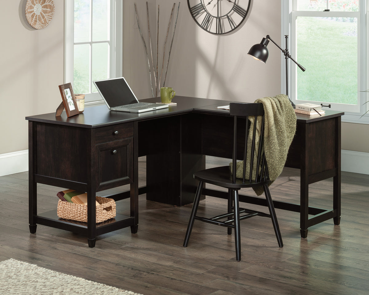 Edge Water  L-Shaped Home Office Desk with Drawers