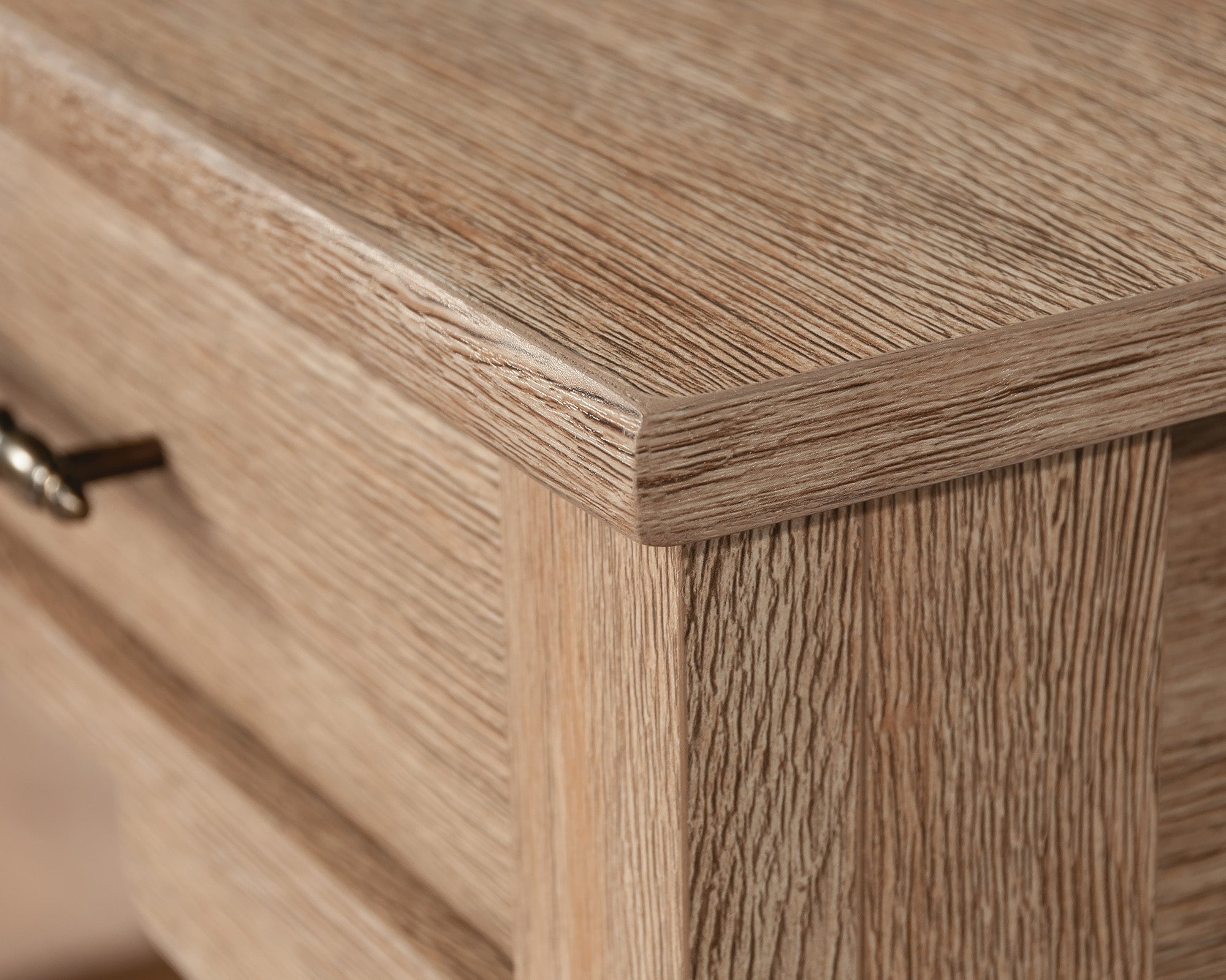 Rollingwood  Writing Desk with Drawers in Brushed Oak