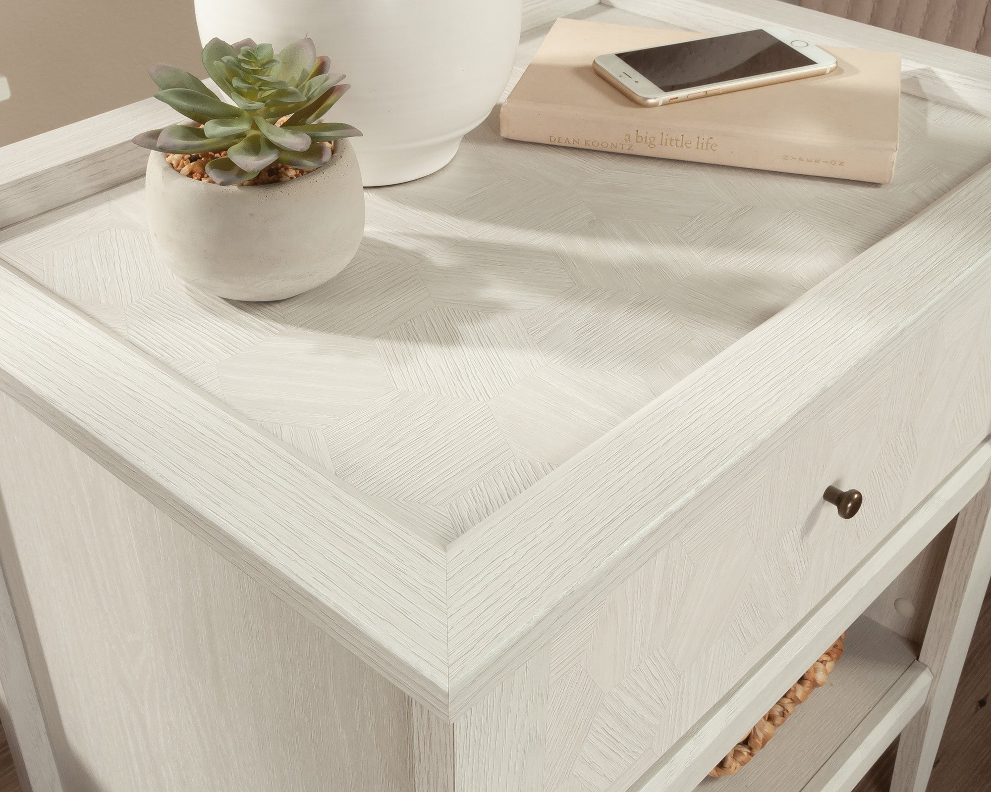 Larkin Ledge 1-Drawer Night Stand in Glacier Oak