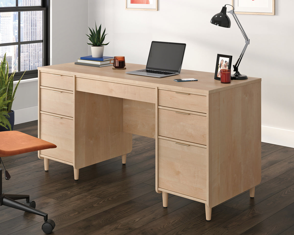 Clifford Place  Executive Home Office Desk in Natural Maple