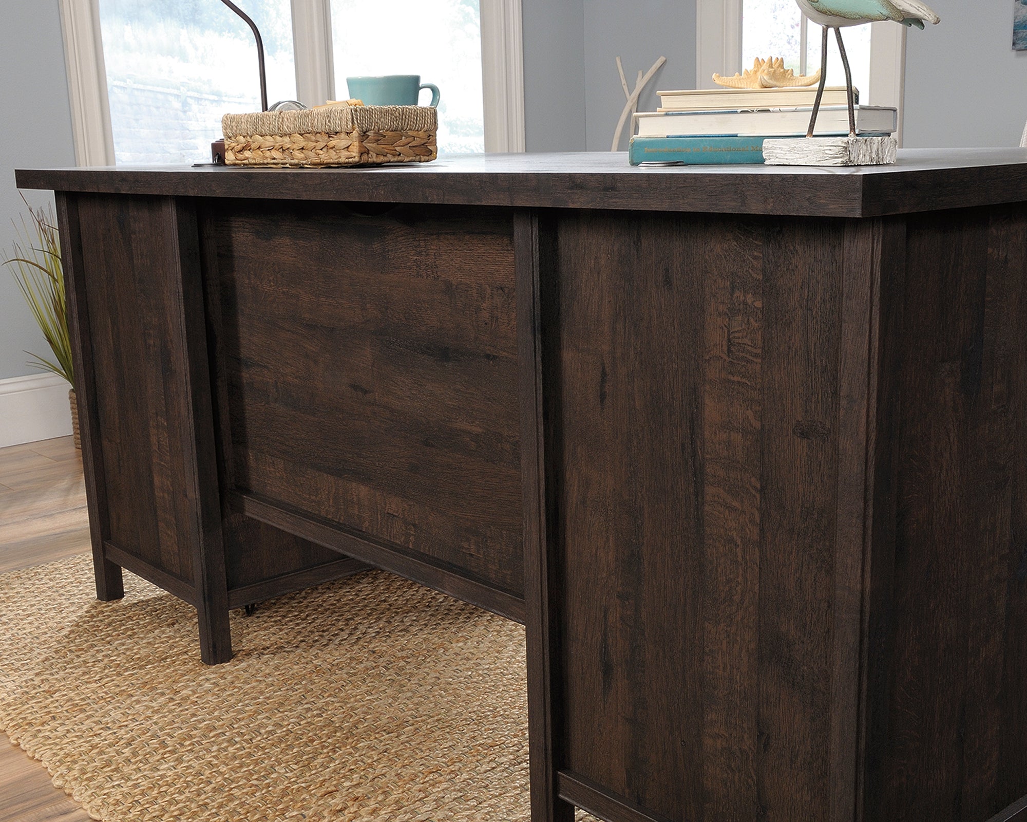 Costa Executive Desk Coffee Oak