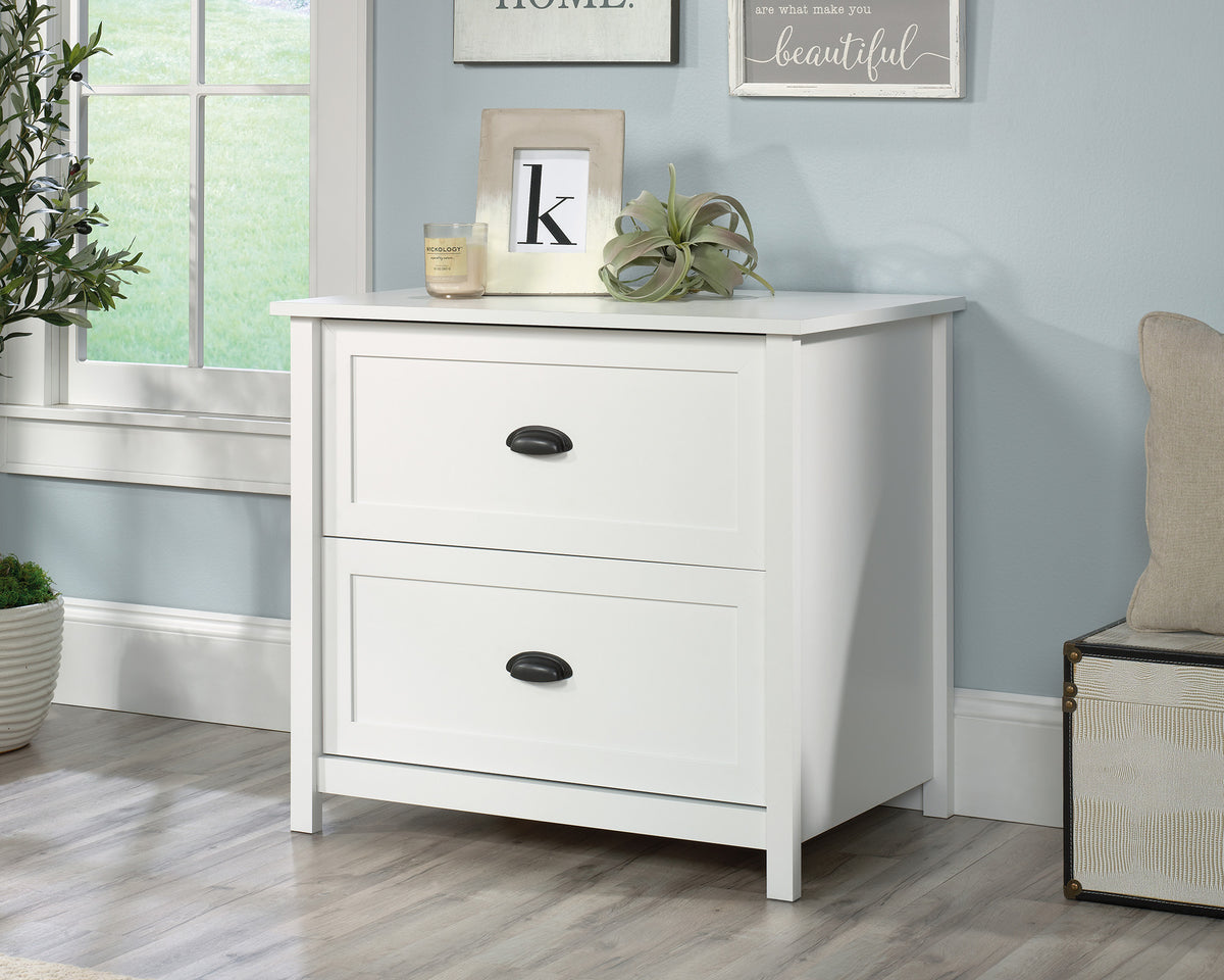 County Line  2-Drawer Lateral File Cabinet in Soft White