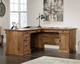 Palladia  L-Shaped Desk in Vintage Oak finish