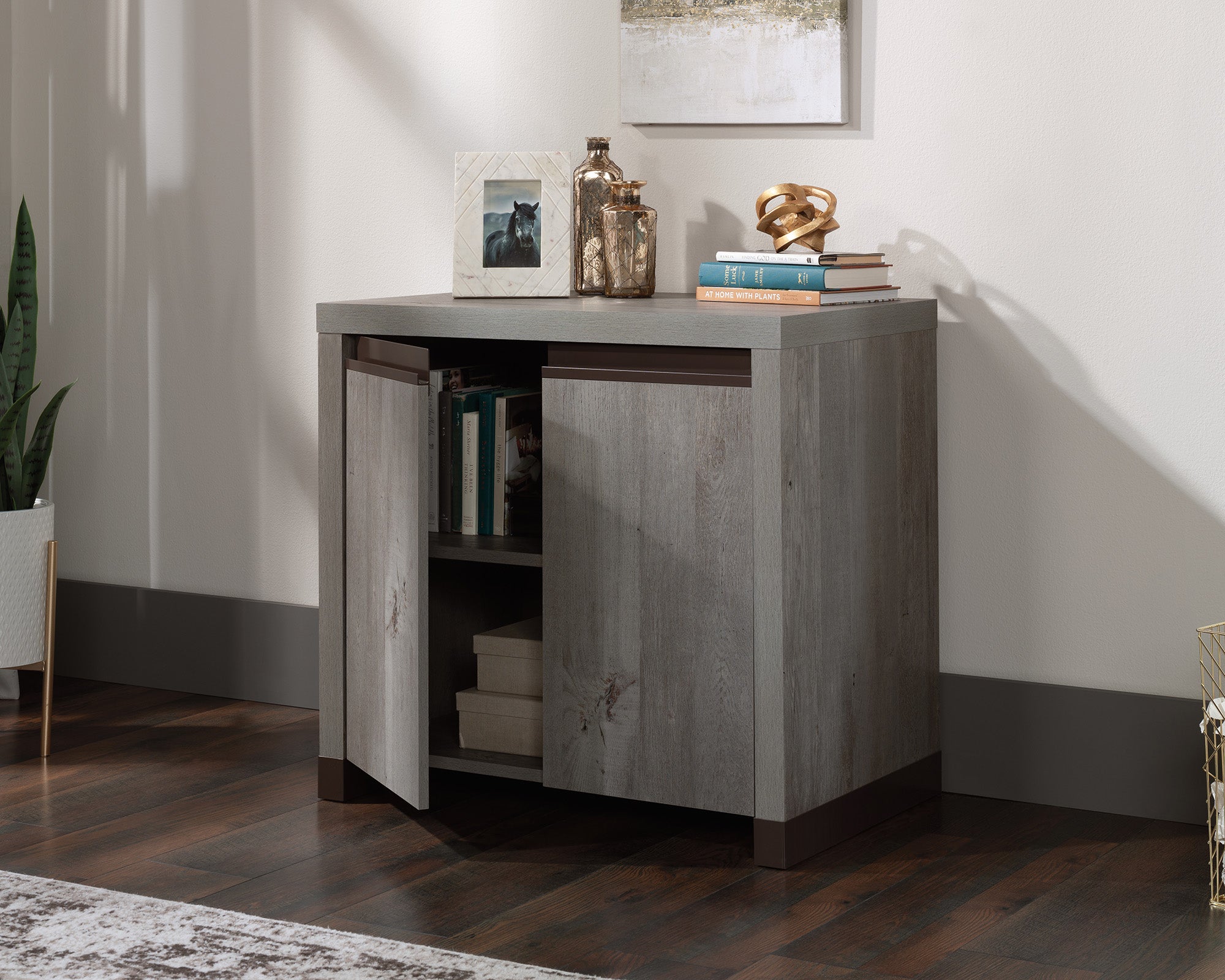 Manhattan Gate  2-Door Library Base Cabinet in Mystic Oak