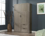 Sauder Select Wardrobe/Storage Cabinet Silver Sycamore