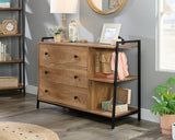 North Avenue  3-Drawer Dresser with Open Shelves