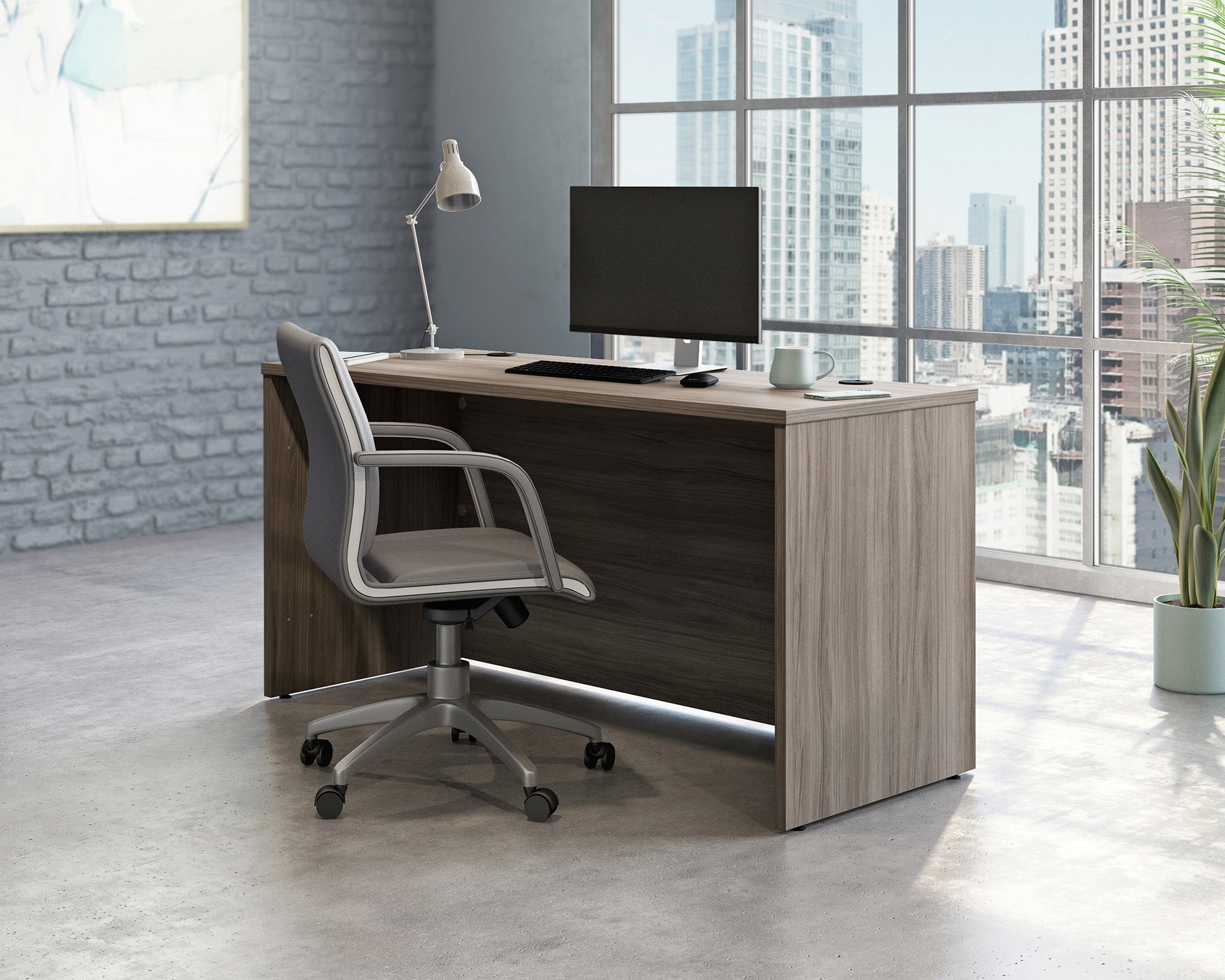 Affirm Commercial Desk 60" x 24" in Hudson Elm