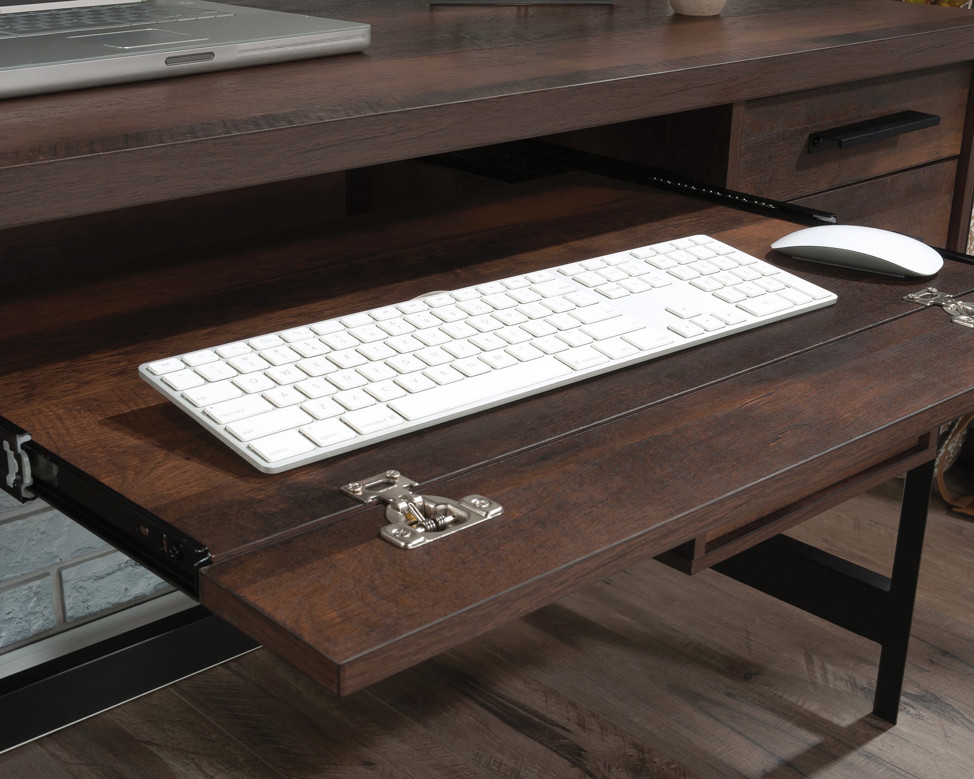 Briarbrook Computer Desk with Storage in Barrel Oak