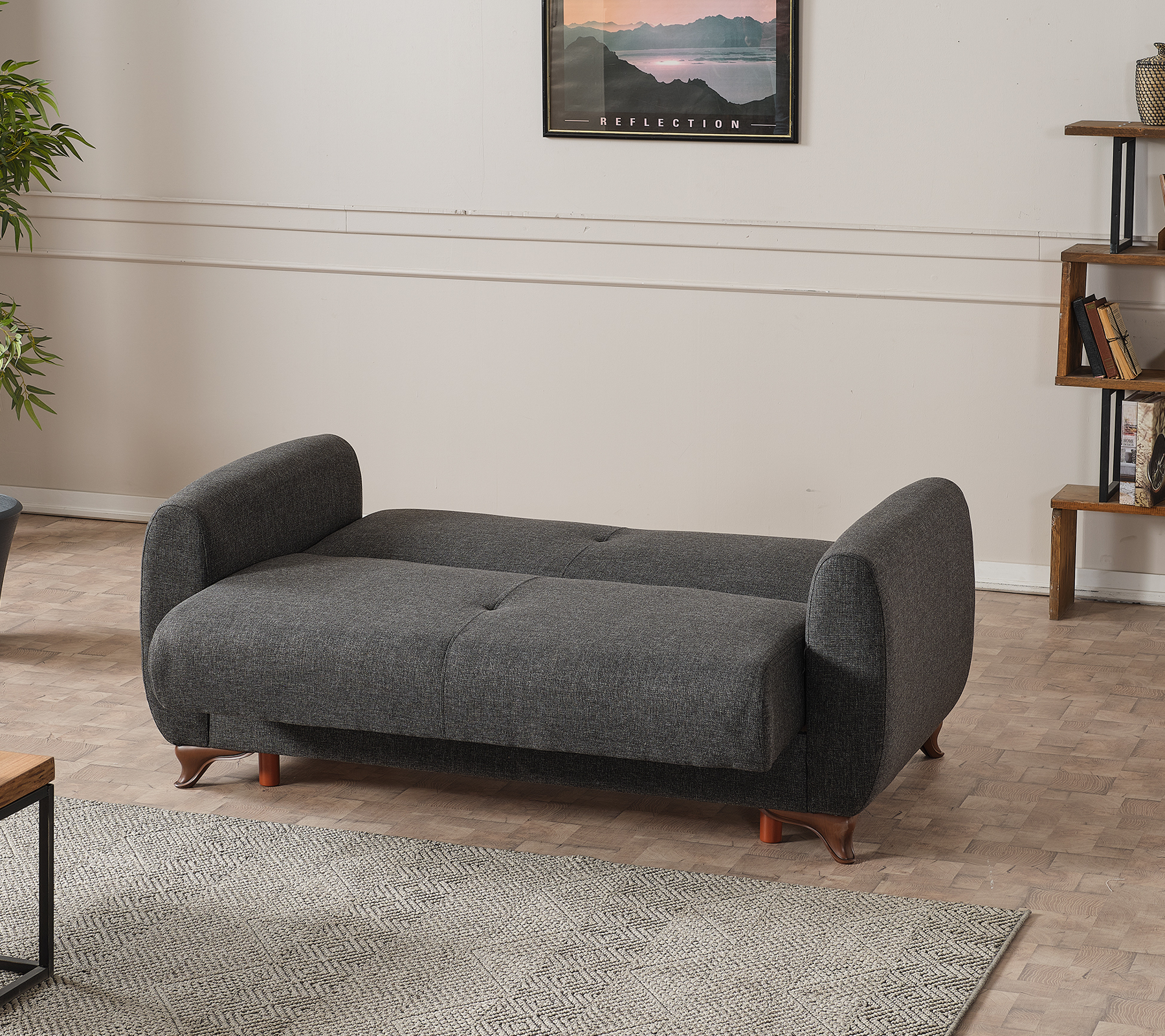 Tivoli Sleeper Sofa Set Dark Grey Mymodon